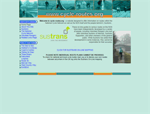 Tablet Screenshot of cycle-routes.org